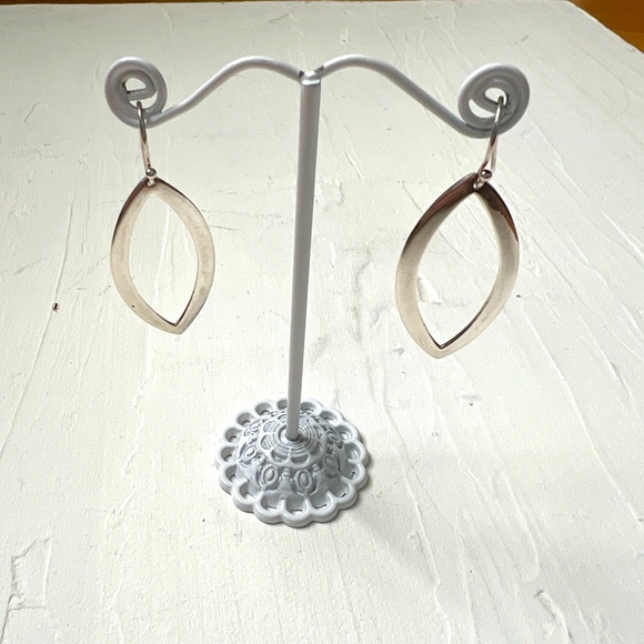 Sterling Silver Teardrop Dangle Earring - Picture 4 of 6